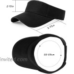 10 Pieces Sports Sun Visor Hats Adjustable Visor Cap Athletic Visor Hat for Men Women at Women’s Clothing store