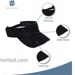 Dorfman Pacific Co. Men's Garment Washed Twill Visor Black One Size at Men’s Clothing store Visors Headwear