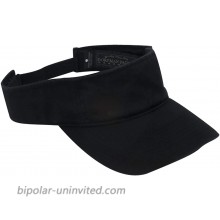 Dorfman Pacific Co. Men's Garment Washed Twill Visor Black One Size at  Men’s Clothing store Visors Headwear