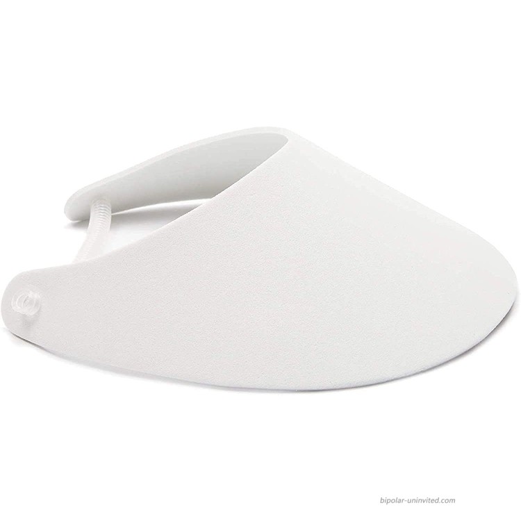 Juvale White Foam Visors with Coil Bands Bulk 16 Pack at Women’s Clothing store