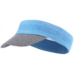 Ligart Women's Soft Visor Headwrap with UV Sun Protective Sun Visor Hat Blue at Women’s Clothing store