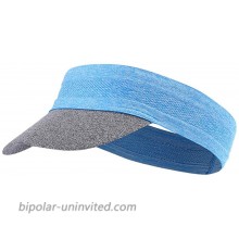 Ligart Women's Soft Visor Headwrap with UV Sun Protective Sun Visor Hat Blue at  Women’s Clothing store