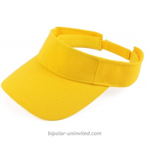 Melesh Plain Men Women Sport Headband Sun Visor Adjustable Athletic Sportswear Runing Outdoor Hat Cap Yellow at  Women’s Clothing store