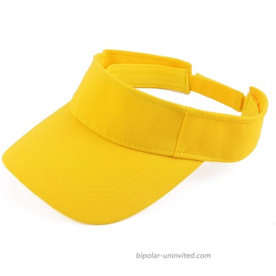 Melesh Plain Men Women Sport Headband Sun Visor Adjustable Athletic Sportswear Runing Outdoor Hat Cap Yellow at  Women’s Clothing store