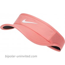 Nike Women's Court Aerobill Adjustable Tennis Visor Sunblush