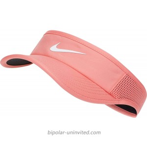 Nike Women's Court Aerobill Adjustable Tennis Visor Sunblush