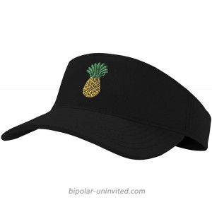 Sun Pineapple Visor Hat Classic Unisex 100% Cotton Cool Sporting Visor with Small Embroidery - Best Visor for Running Workouts and Outdoor Activities 1 Pineapple Large at  Women’s Clothing store