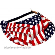 The Incredible Sunvisor Patriotic Flag Patterns Perfect for Summer! Made in The USA!! Flag 1 at  Women’s Clothing store