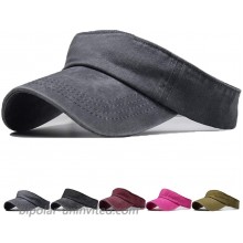 Unisex Sun Visor Hats for Women Men Adjustable Athletic Open-top Sports Visor Hat for Men Cotton Hats Gray at  Women’s Clothing store