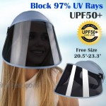 WAYCOM Sports Sun Visor Sun Hat UPF 50+ Sun Protection Cap Hat for Men Women Light Grey at Women’s Clothing store