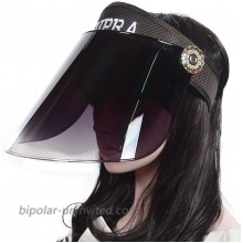 Women UV Solar Protection Hat Headband Sun Visor Summer Anti-UV Cap Black at  Women’s Clothing store