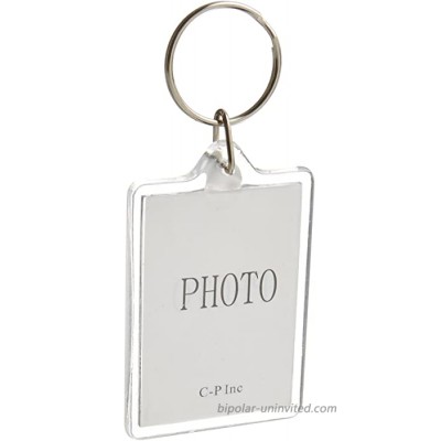 10pcs Clear Acrylic Blank Photo Picture Frame Keychain Keyring Insert Suit the size of 2.74.6cm Rectangle