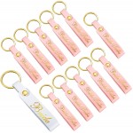 12 Pieces Bride Bridesmaid Keychains Wedding Key Rings Maid of Honor Pink Keychain for Bridal Party Wedding Party at Women’s Clothing store