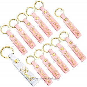 12 Pieces Bride Bridesmaid Keychains Wedding Key Rings Maid of Honor Pink Keychain for Bridal Party Wedding Party at  Women’s Clothing store