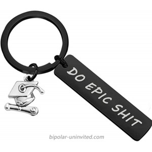 2021 Graduation Gifts Keychain - Do Epic Shit Key Chain Ring Jewelry Graduation Inspirational Birthday Christmas Gifts for Her Him Women Men at  Men’s Clothing store