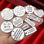 259 pcs Motivational Keychain Accessory Set with Inspirational Words Charm Open Jump Rings Keyrings Suitable for DIY Crafting Graduation Gift at Men’s Clothing store