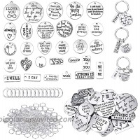 259 pcs Motivational Keychain Accessory Set with Inspirational Words Charm Open Jump Rings Keyrings Suitable for DIY Crafting Graduation Gift at  Men’s Clothing store