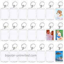 30 Pcs Acrylic Photo Frame Keyrings Picture Snap-in Keychains Custom Personalized Insert Photo Acrylic Clear Blank Keyring Keychain for Men Women Gifts 2.16 x 1.5 Inch at  Men’s Clothing store