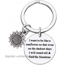 BESPMOSP Inspirational Gifts Graduation Keychain Best Friend Gift I Want To Be Like A Sunflower Keychains Jewelry Graduation Gifts at  Women’s Clothing store