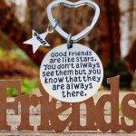Best Friends Keychain-Good Friends Heart Keychain- Friend Jewelry- Perfect Gift for Friends at Women’s Clothing store