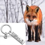 bobauna Fox Keychain The Little Prince Quotes If You Tame Me Then We Shall Need Each Other Gift For Couple Best Friends fox tame keychain at Men’s Clothing store