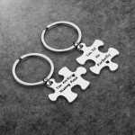 Boyfriend Gifts from Girlfriend - You Are My Missing Piece Couple Keychains Birthday Valentine's Day Christmas Gifts at Women’s Clothing store