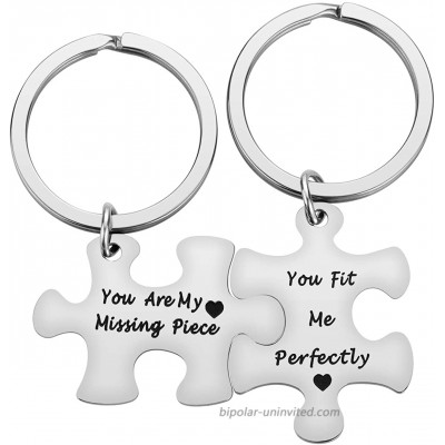 Boyfriend Gifts from Girlfriend - You Are My Missing Piece Couple Keychains Birthday Valentine's Day Christmas Gifts at  Women’s Clothing store