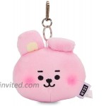 BT21 Baby Series COOKY Character LED Light Up Plush Stuffed Animal Keychain Key Ring Bag Charm Pink at Women’s Clothing store