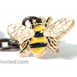 Bumble Bee Keychain | Bee Keychain with Black 1 Inch Ring with a Bumble Bee Charm Great for Women or Men or Anyone that Loves Bumblebee Accessories and Bee Keychains for Women at Women’s Clothing store