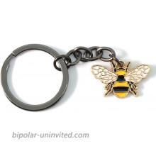 Bumble Bee Keychain | Bee Keychain with Black 1 Inch Ring with a Bumble Bee Charm Great for Women or Men or Anyone that Loves Bumblebee Accessories and Bee Keychains for Women at  Women’s Clothing store