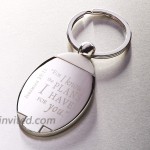 Christian Art Gifts Engravable Metal Keychain | For I Know The Plans I Have For You Jeremiah 2911 Bible Verse | Inspirational Accessory Keychain Keyring for Men and Women