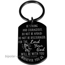Christian Christening Religious Gifts Inspirational Bible Verse Keychain from Godfather Godmother Godparents to Godson Goddaughter Daughter Son Baptism Confirmation Communion Gifts For Teen Boys Girls