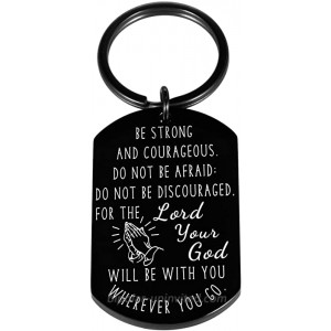 Christian Christening Religious Gifts Inspirational Bible Verse Keychain from Godfather Godmother Godparents to Godson Goddaughter Daughter Son Baptism Confirmation Communion Gifts For Teen Boys Girls