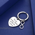CJ&M Infinite Love Mother Son Keychain - The Love Between A Mother & Her Son is Forever Keychain Mom Keychain from Son Mother Jewery