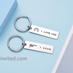Couple Gifts for Him and Her Wedding Gifts Star Wars Jewelry I Love You I Know Keychain Girlfriend Boyfriend Husband Wife I Love You I Know