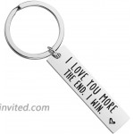 Couple Keychains for Boyfriend Girlfriend - Valentine’s Day Gifts I Love You More The End I Win Couple Keyring for Wife Husband Boyfriend Girlfriend Gifts for Him Her at Women’s Clothing store