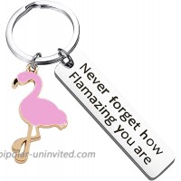 Flamingo Keychain Never Forget How Flamazing You areJewelry Gift for Womem at  Women’s Clothing store