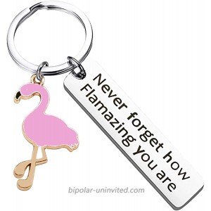 Flamingo Keychain Never Forget How Flamazing You areJewelry Gift for Womem at  Women’s Clothing store