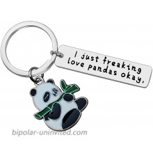 Funny Panda Charm Keychain Panda Lovers Jewelry Gifts Animal Lovers Gift Panda Keyring for Friends Girls Christmas Graduation Birthday Gift for Panda Lovers at  Women’s Clothing store