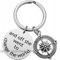 Graduation 2021 Gifts Keychain And Off She Wen to Change the World Encouragement Graduated Keychain for Her Him Son Daughter at  Women’s Clothing store