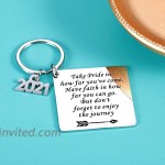 Graduation Gifts for Him Her Class of 2021 Keychain Gift for Senior Masters Nurses Students Grad from College High School 2021 Graduation Gifts for Teenagers Boys Girls Daughter Son Graduates Keepsake