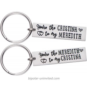 Greys Anatomy Gifts For Women Best Friend Youre My Person Keychains Set of 2 at  Men’s Clothing store