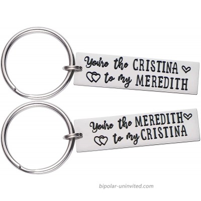 Greys Anatomy Gifts For Women Best Friend Youre My Person Keychains Set of 2 at  Men’s Clothing store