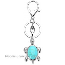 JOVIVI Sea Turtle Natural Crystal Stone Multicolored Keychain Gemstone Chakra Keyring for Couple Best Friend Gift at  Women’s Clothing store