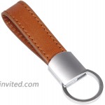 Kasper Maison Premium Leather Keychain with 4 Premium Keyrings and Luxury Gift Box - Tan at Women’s Clothing store