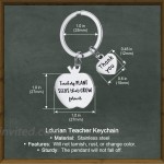 Ldurian Teachers Keychain Teacher Gift Thank You Inspirational Quote Keyring