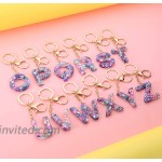 Letter M Keychain Accessories Cute Crystals Keyring Initial Key Ring for Women at Women’s Clothing store