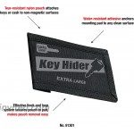 Lucky Line Key Hider Pouch Velcro Nylon Adhesive Extra Large 91301