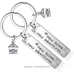 MAITONG New Home Keychain - Housewarming Gift for New House Homeowner Moving in Key Chain Realtor Closing Gifts Keyring Silver 2# at  Men’s Clothing store