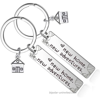 MAITONG New Home Keychain - Housewarming Gift for New House Homeowner Moving in Key Chain Realtor Closing Gifts Keyring Silver 2# at  Men’s Clothing store